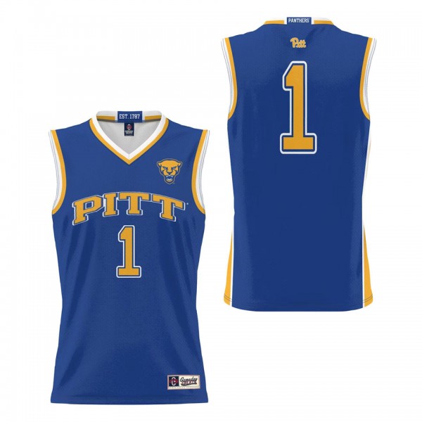 #1 Pitt Panthers ProSphere Basketball Jersey Royal