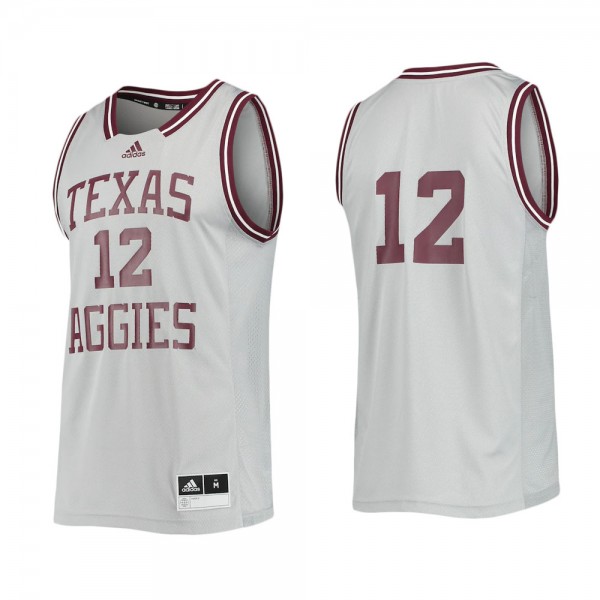 #12 Texas A&M Aggies adidas Reverse Retro Jers...