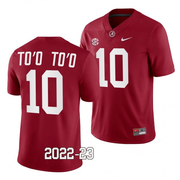 Henry To'o To'o Alabama Crimson Tide 2022-23 Colle...