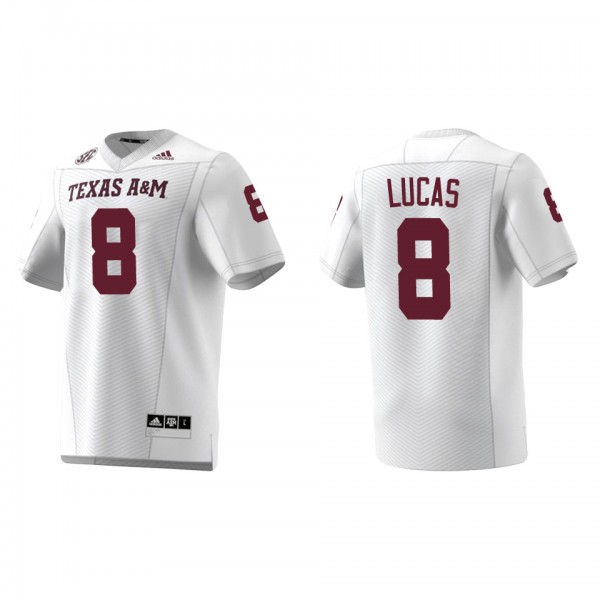 Anthony Lucas Texas A&M Aggies White Premier S...