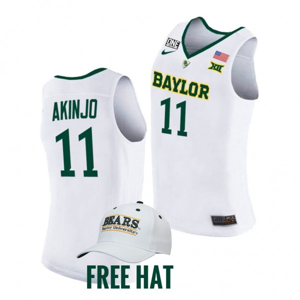 James Akinjo #11 Baylor Bears Home 2021 Jersey - W...