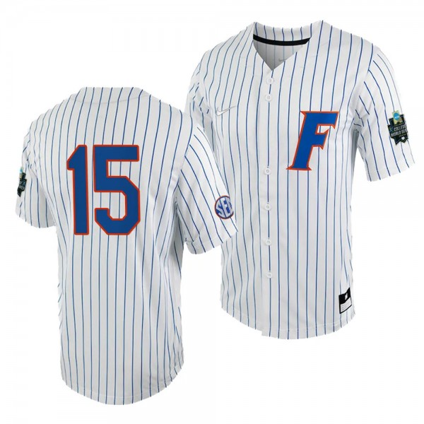 BT Riopelle Florida Gators #15 White Royal 2023 Co...