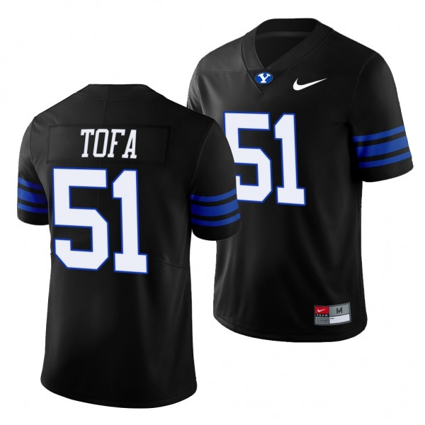 2022 Shamrock Series BYU Cougars Alden Tofa #51 Bl...