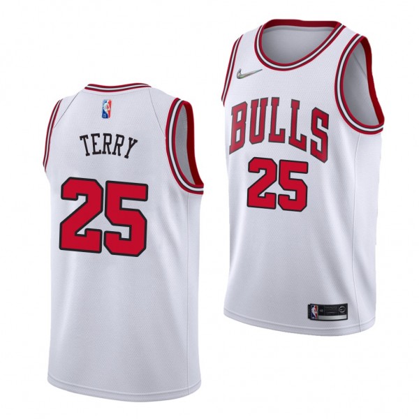 2022 NBA Draft Bulls Dalen Terry #25 White Associa...