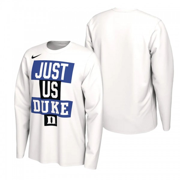 Duke Blue Devils Nike Basketball JUST US Bench Leg...