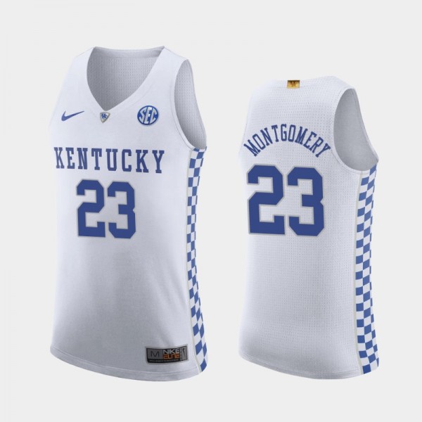 EJ Montgomery #23 Jersey Kentucky Wildcats White 2...