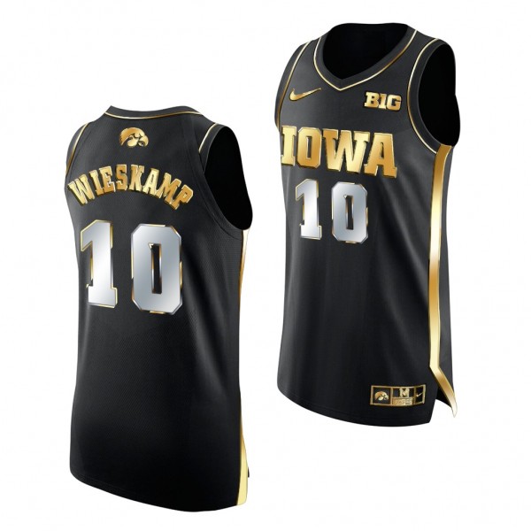 2020-21 Iowa Hawkeyes Joe Wieskamp #10 Black Golde...