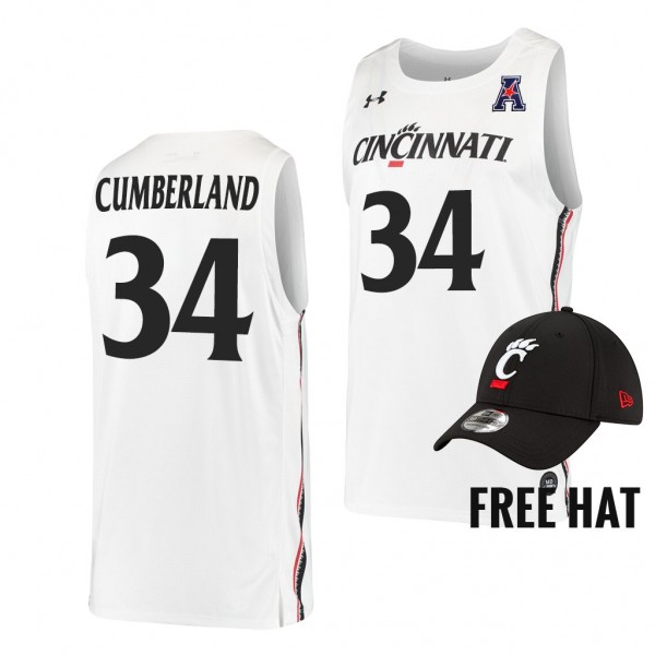 Cincinnati Bearcats Jarron Cumberland White Colleg...