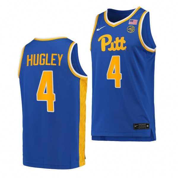 Pitt Panthers John Hugley Royal #4 Replica Jersey ...