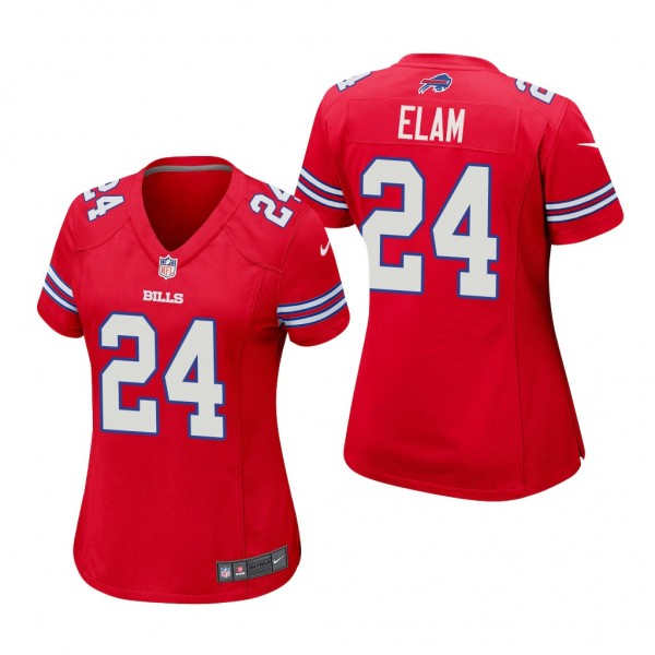 2022 NFL Draft Kaiir Elam Jersey Buffalo Bills Red...