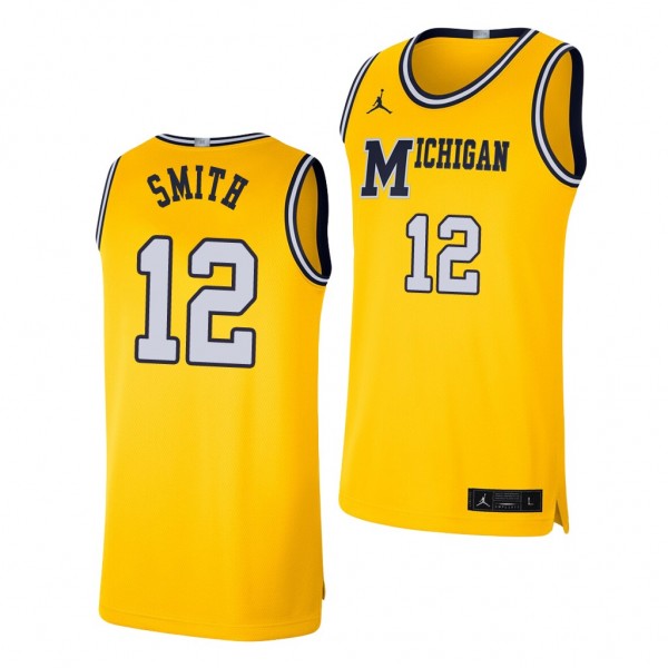 Mike Smith #12 Michigan Wolverines Retro Limited B...