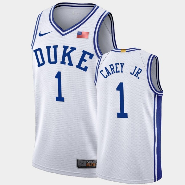 Duke Blue Devils Vernon Carey Jr. White 2019-20 Au...