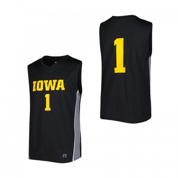 Youth Black Iowa Hawkeyes Fashion BB Sleeveless Je...